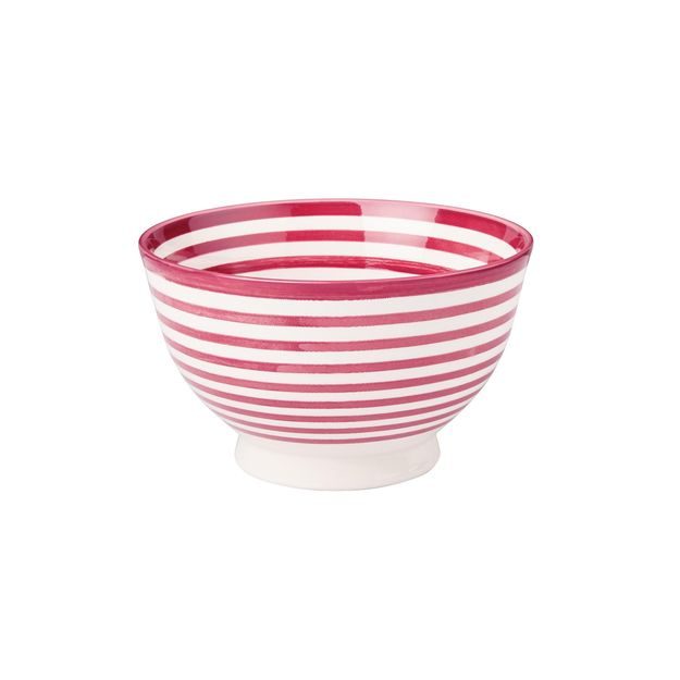 CASBAH MISKA PROUŽKY 15,3 CM - PASTELOVĚ ČERVENÁ