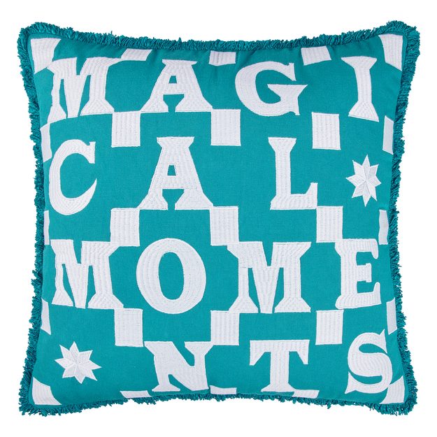 CARTAGENA POLŠTÁŘ "MAGICAL" 50 X 50 CM - MODRÁ