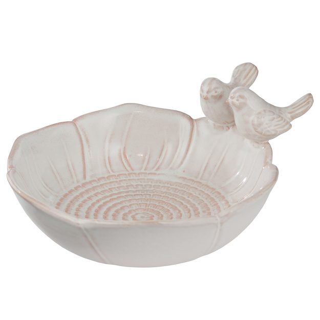 BIRDS PLACE PTAČÍ PÍTKO 15 CM - BÍLÁ