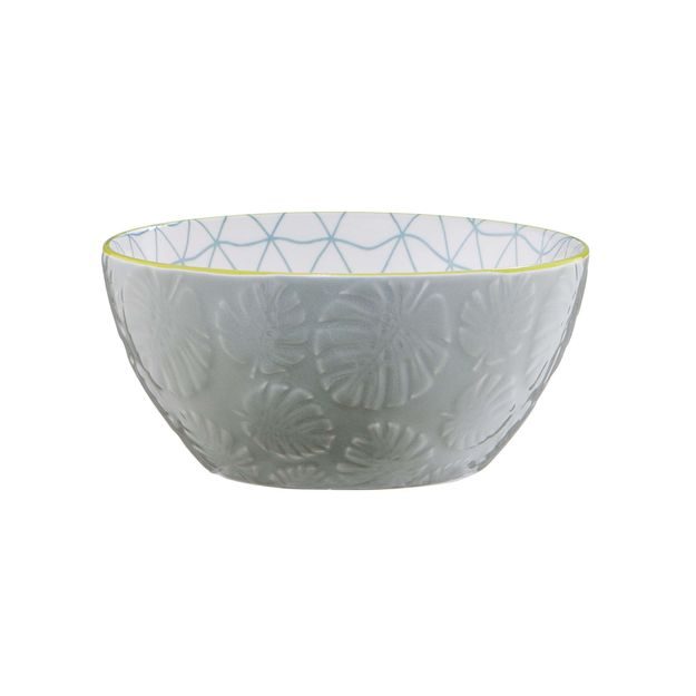 CASCA MISKA LISTY 730 ML - ŠEDÁ/MODRÁ