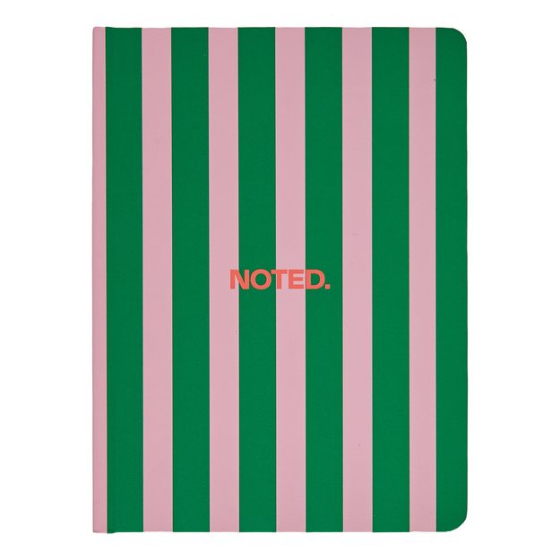 EVERYDAY NOTES A5 "NOTED" - ZELENÁ/RŮŽOVÁ