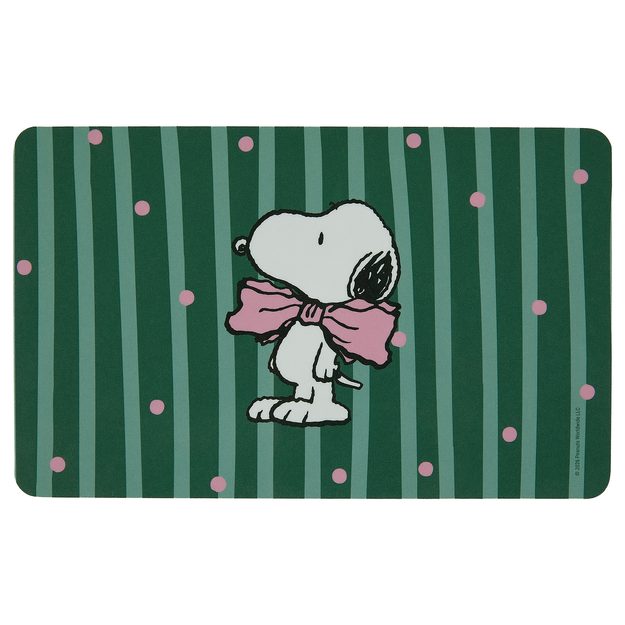 PEANUTS SNÍDAŇOVÉ PRKÉNKO SNOOPY S MOTÝLKEM - ZELENÁ