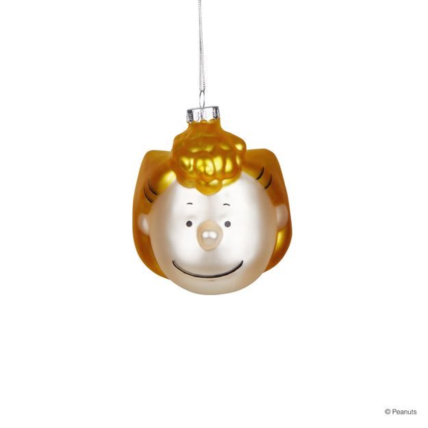 PEANUTS SKLENĚNÁ OZDOBA SALLY