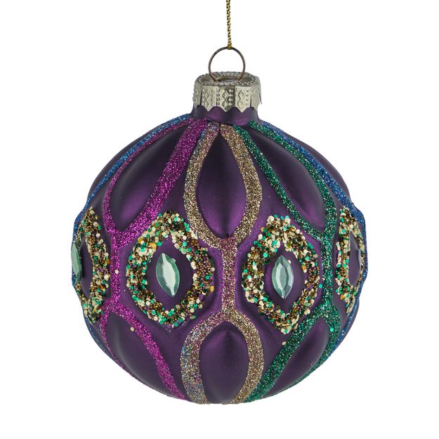 HANG ON KOULE "JOLLY & BRIGHT" 8 CM - TM. FIALOVÁ