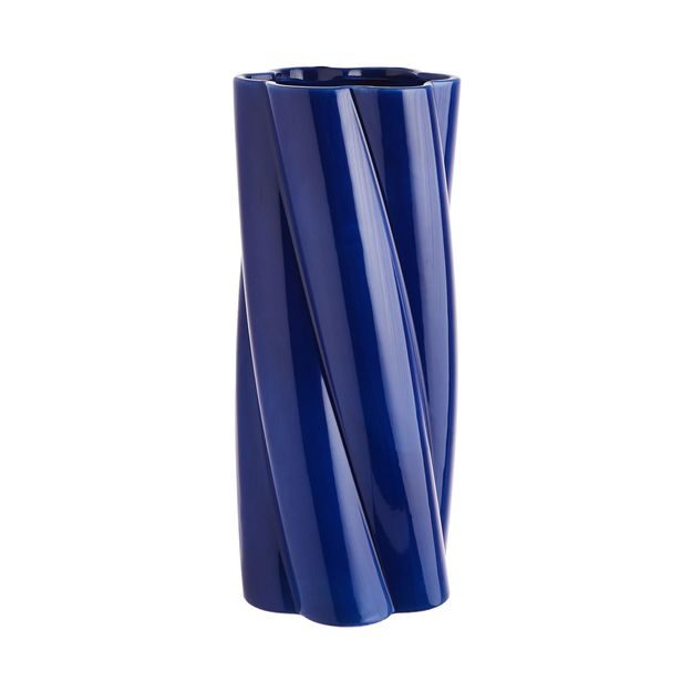 TWIST VÁZA 30 CM - MODRÁ