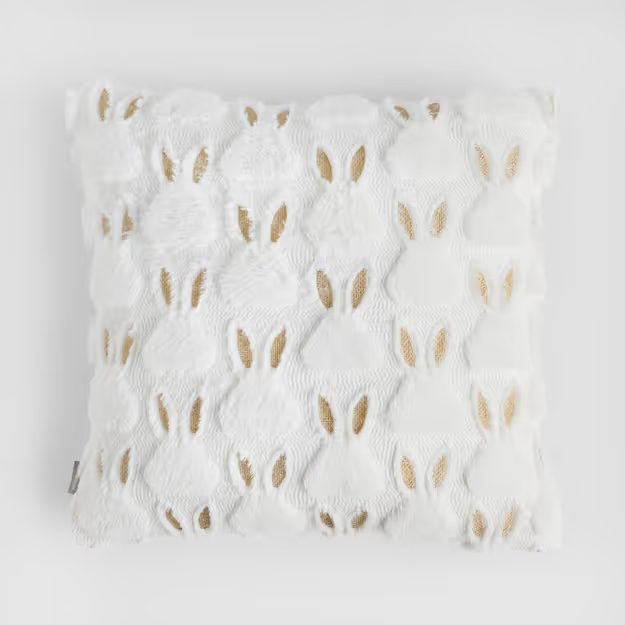 HOME & YOU POVLAK NA POLŠTÁŘ KRÁLIČÍ UŠI 45 X 45 CM - BÍLÁ