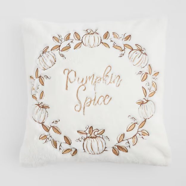 HOME & YOU POVLAK NA POLŠTÁŘ "PUMPKIN SPICE" 45 X 45 CM - BÍLÁ