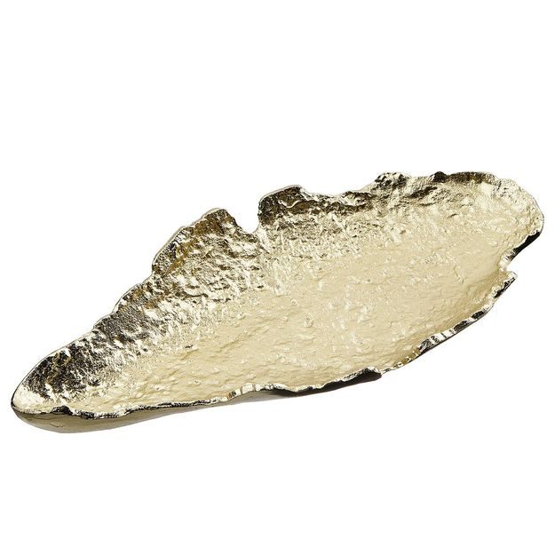 OYSTER DEKORAČNÍ PODNOS 40 CM - ZLATÁ