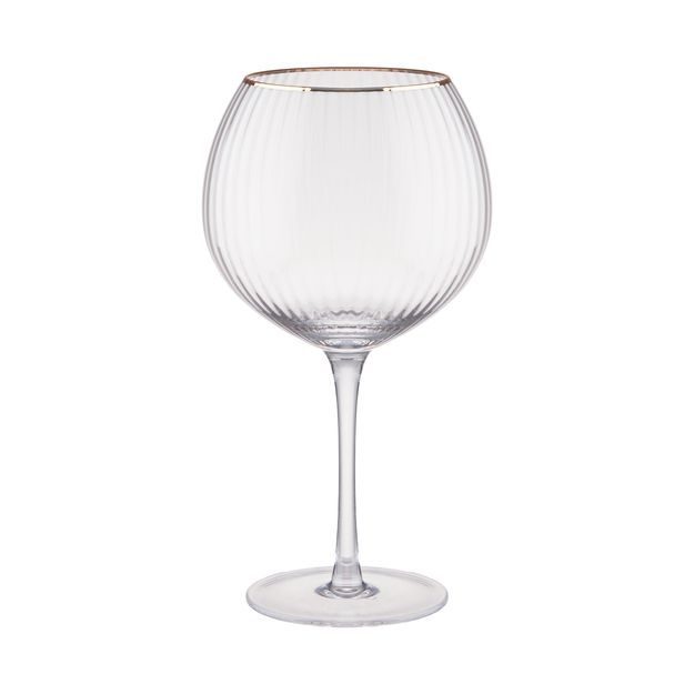 GOLDEN TWENTIES SKLENICE NA GIN SE ZLATÝM OKRAJEM 650 ML