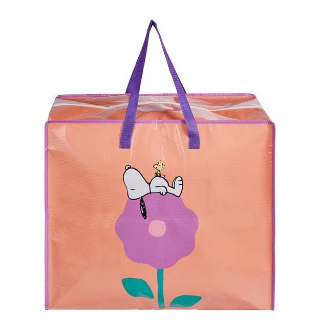 BAG ATTACK TAŠKA JUMBO SNOOPY A KVĚTINA - ORANŽOVÁ