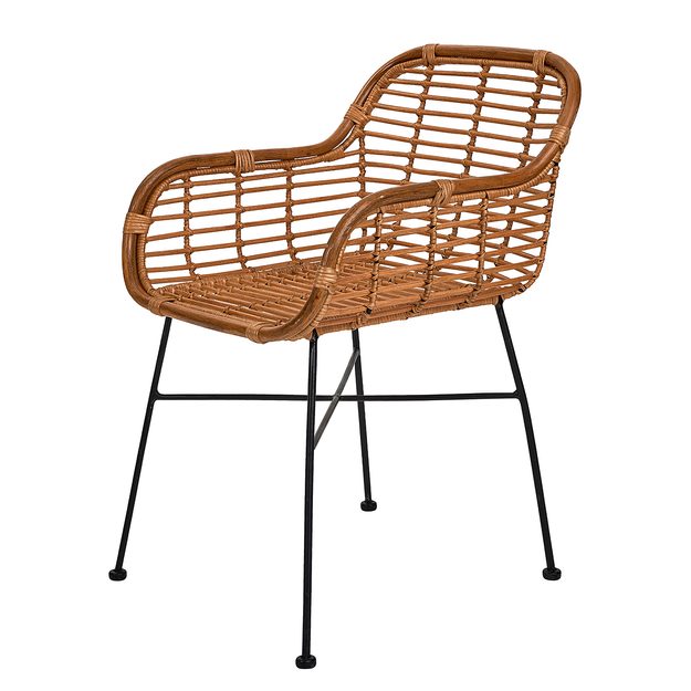 HACIENDA KŘESLO RATANOVÉ S PODRUČKAMI