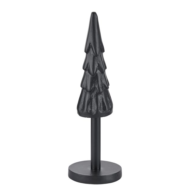 X-MAS DEKORAČNÍ JEDLE KOVOVÁ 25 CM - ČERNÁ
