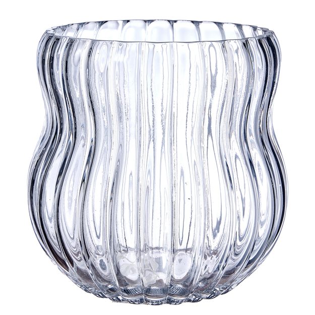 PEARL LUCERNA SKLENĚNÁ 19 CM - ČIRÁ