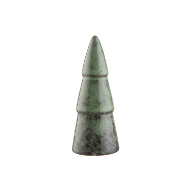 X-MAS KERAMICKÁ JEDLIČKA 9 CM - ZELENÁ