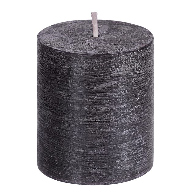 RUSTIC SVÍČKA 8 CM - ČERNÁ