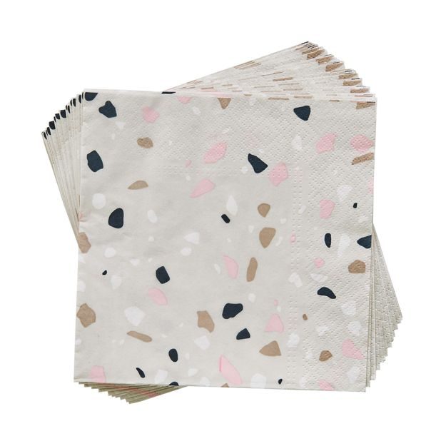 APRÈS PAPÍROVÉ UBROUSKY VZOR TERAZZO 20 KS