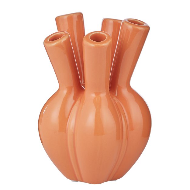ARRANGEMENT VÁZA 18 CM - ORANŽOVÁ