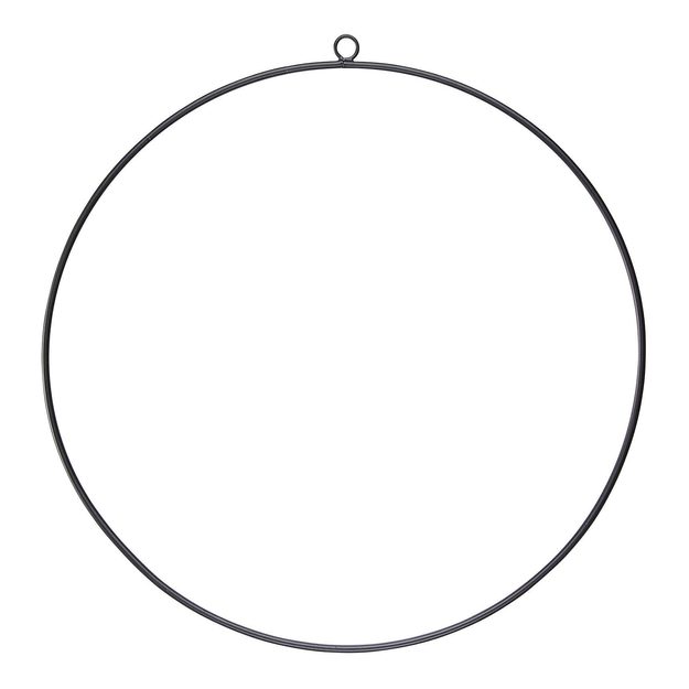 LUNA DEKORAČNÍ KRUH 30 CM - ČERNÁ