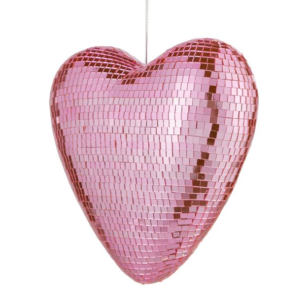 DISCO SRDCE 20 CM - SV. RŮŽOVÁ