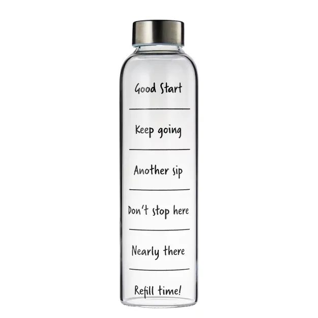 FAVORITE LÁHEV SKLENĚNÁ "GOOD START" 550 ML