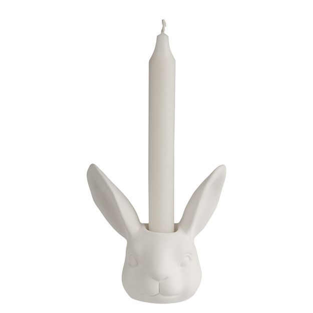 EASTER SVÍCEN NA DLOUHOU SVÍČKU KRÁLÍČEK - BÍLÁ