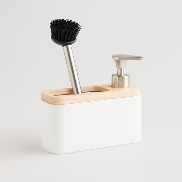 HOME & YOU DÁVKOVAČ NA SAPONÁT S DRŽÁKEM NA KARTÁČ - BÍLÁ