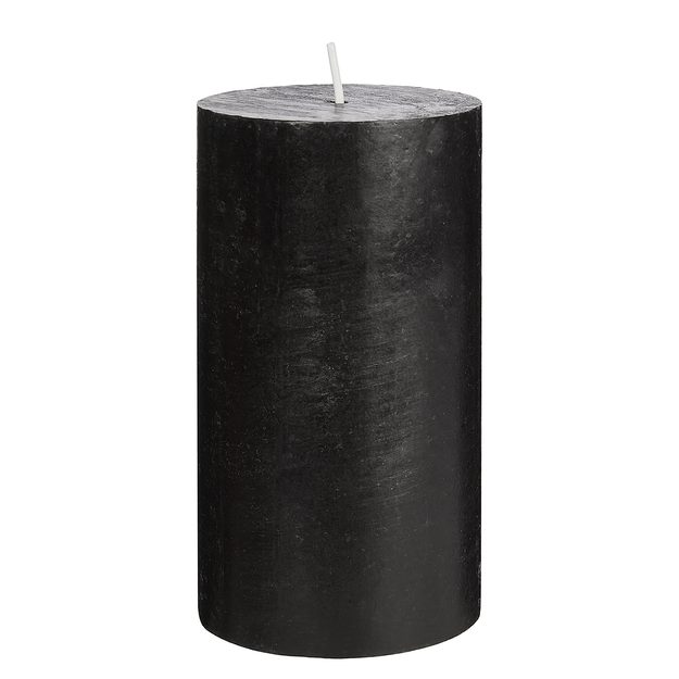RUSTIC SVÍČKA 13 CM - ČERNÁ