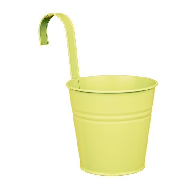 ZINC KVĚTINÁČ K ZAVĚŠENÍ 11 CM - CITRONOVÁ