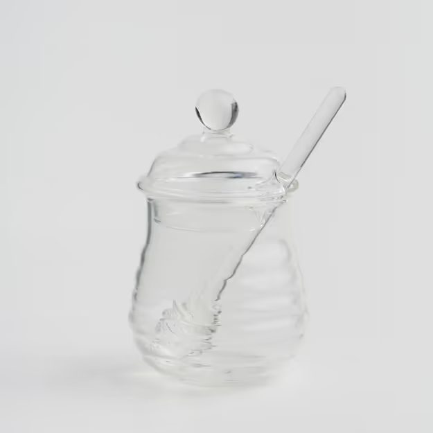 HOME & YOU SKLENĚNÁ DÓZA NA MED 250 ML