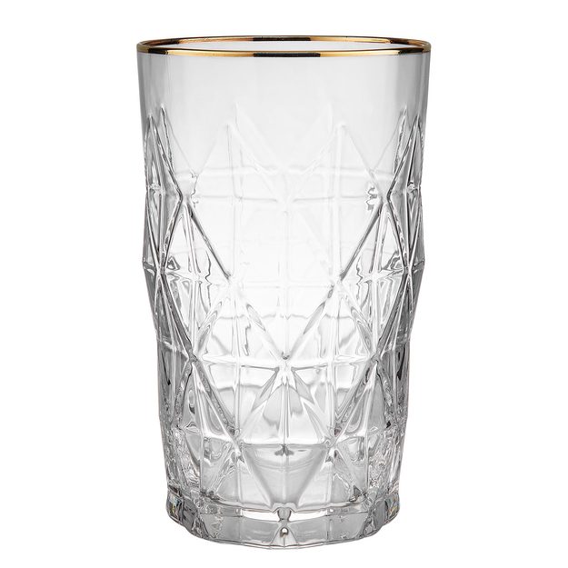 UPSCALE SKLENICE NA LONG DRINK SE ZLATÝM OKRAJEM 460 ML