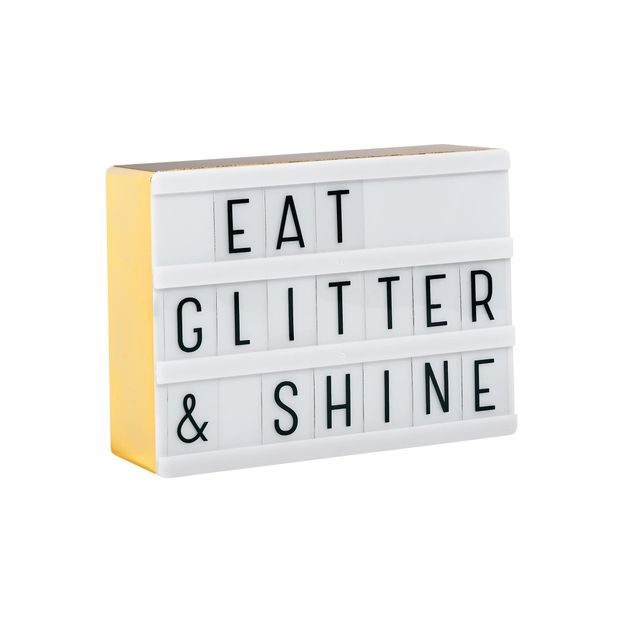 BLOCKBUSTER SVĚTELNÝ BOX MINI A6 - ZLATÁ