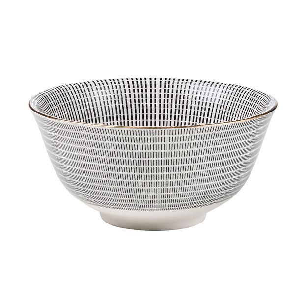 ORNAMENTS MISKA 520 ML - ČERNÁ/ZLATÁ