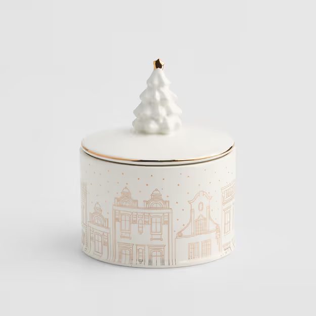 HOME & YOU DÓZA SE STROMEČKEM 20 CM - BÍLÁ