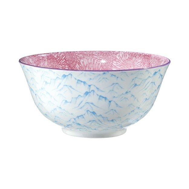 ORNAMENTS MISKA 520 ML - SV. MODRÁ/RŮŽOVÁ