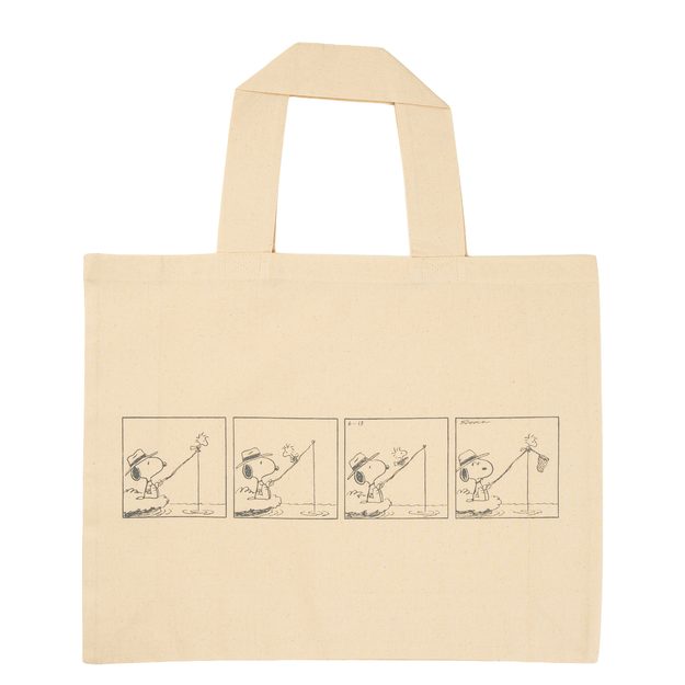 PEANUTS TAŠKA BAVLNĚNÁ VELKÁ KOMIKS RYBAŘENÍ