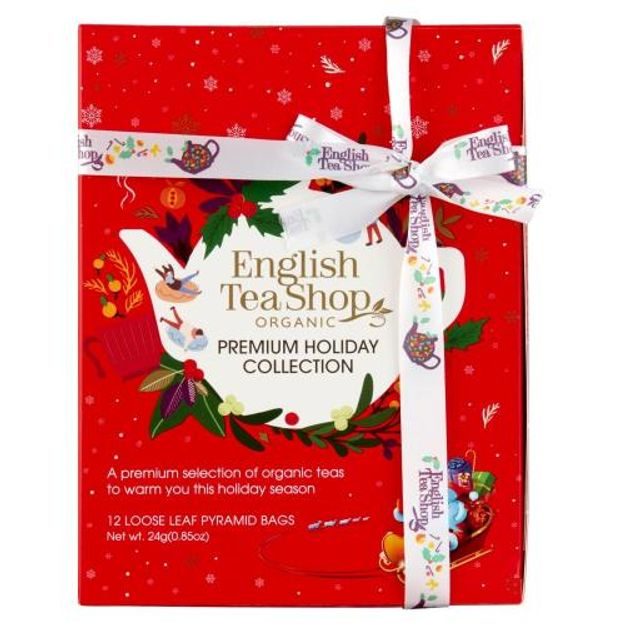 ENGLISH TEA SHOP VÁNOČNÍ KOLEKCE ČAJŮ 12 KS - ČERVENÁ