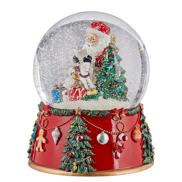 X-MAS SNĚHOVÁ KOULE HRACÍ 20 CM - ČERVENÁ