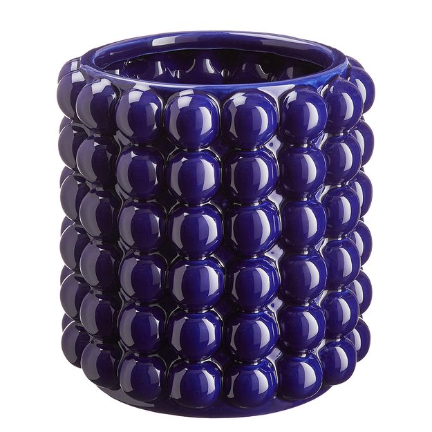 BUBBLE KVĚTINÁČ 15 CM - MODRÁ