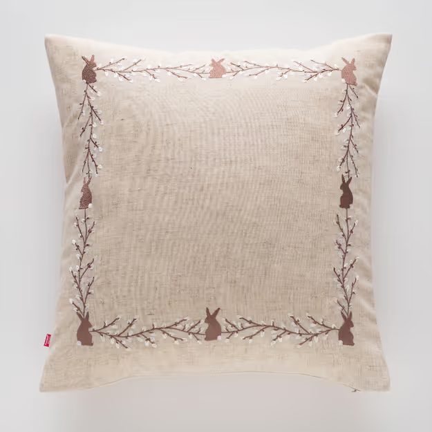 HOME & YOU POVLAK NA POLŠTÁŘ ZAJÍČCI 45 X 45 CM