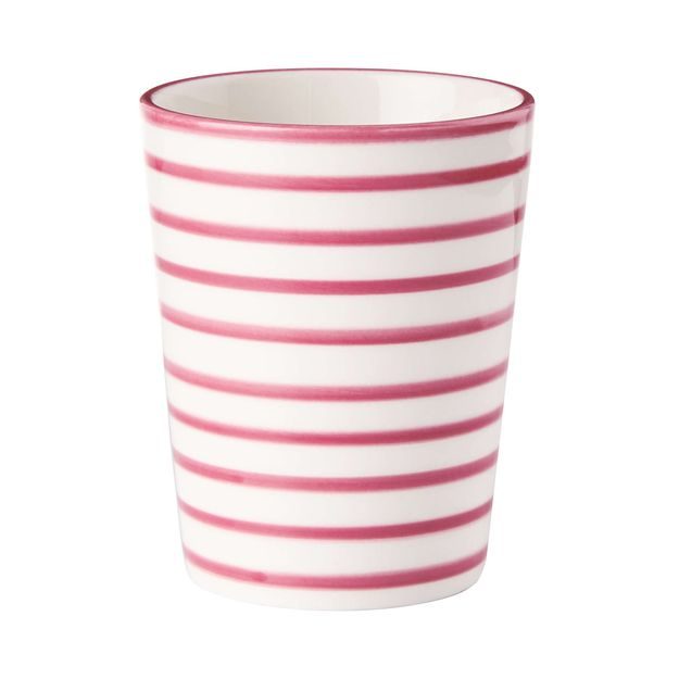 CASBAH HRNEK PROUŽKY 265 ML - PASTELOVĚ ČERVENÁ