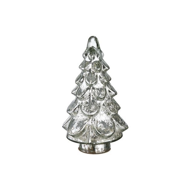 SILVER FOREST DEKORAČNÍ STROMEK SKLENĚNÝ 19 CM