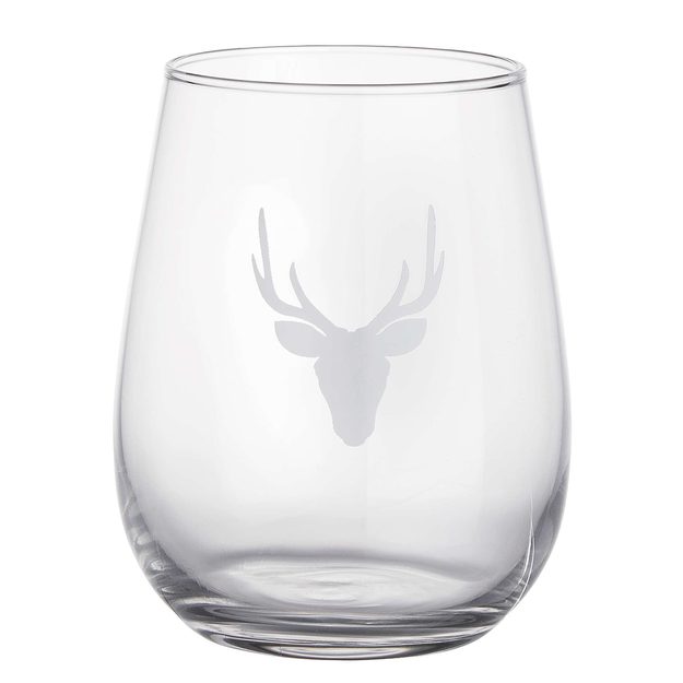 MOUNTAIN LOVE SKLENICE S HLAVOU JELENA 360 ML