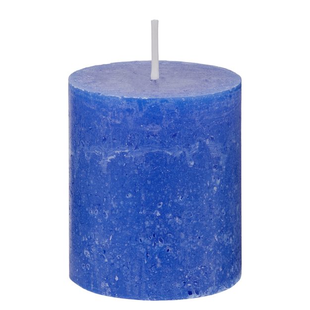 RUSTIC SVÍČKA 8 CM - MODRÁ