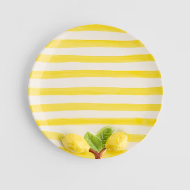 HOME & YOU TALÍŘ CITRONY 26 CM - ŽLUTÁ/BÍLÁ