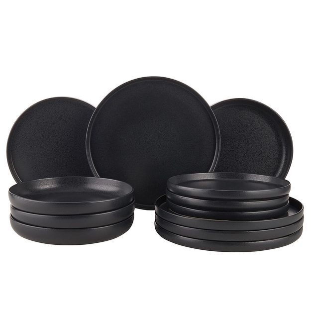 CASA NOVA SADA NÁDOBÍ 12 KS - ČERNÁ