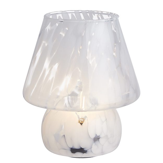 MISS MARBLE LED LAMPA 21,5 CM - BÍLÁ