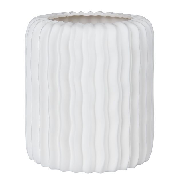 BON-TON VÁZA 20 CM - BÍLÁ