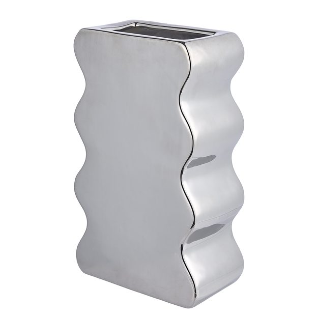 REFLECT VÁZA 30 CM - STŘÍBRNÁ