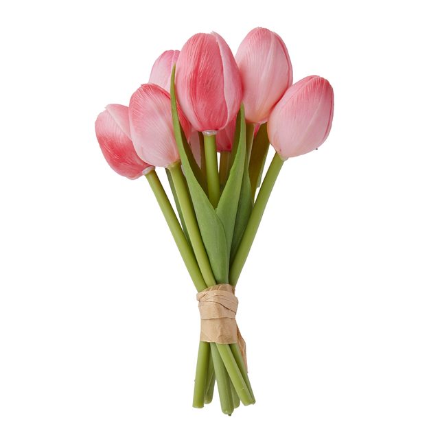 FLORISTA SVAZEK MINI TULIPÁNŮ 7 KS 16 CM - SV. RŮŽOVÁ