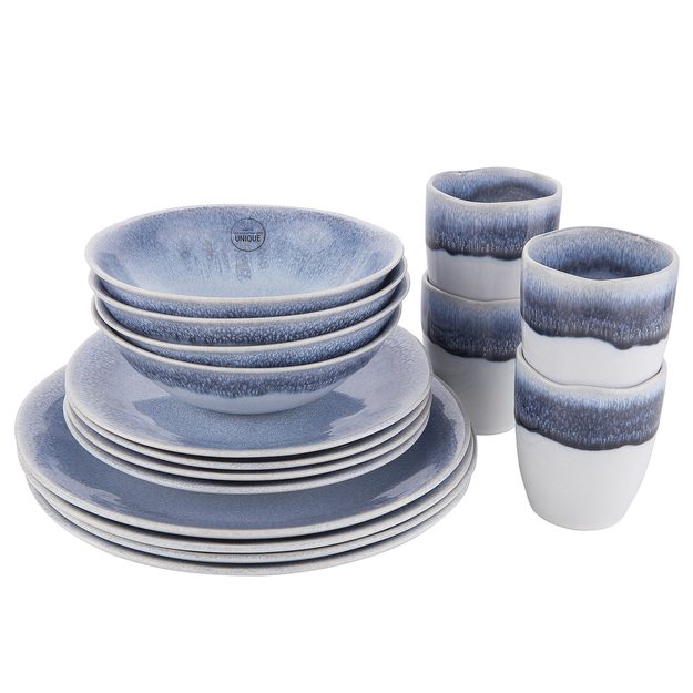 ATLANTIS SADA NÁDOBÍ 16 KS - MODRÁ